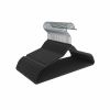 ARREDITALY ZR1501-B Arica - Set di 10 grucce vellutate con portapantaloni colore nero